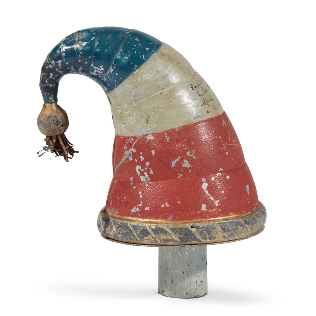 A Liberty cap flag finial that was hoisted during the Pratt Street Riot, one of the earliest deadly incidents of the Civil War, could sell for $25,000.